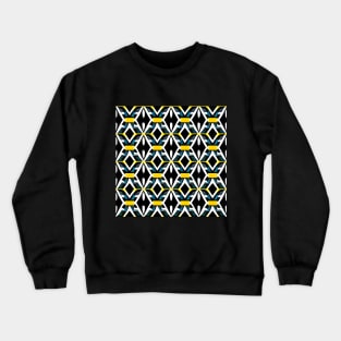 White Diamond Geometric Crewneck Sweatshirt